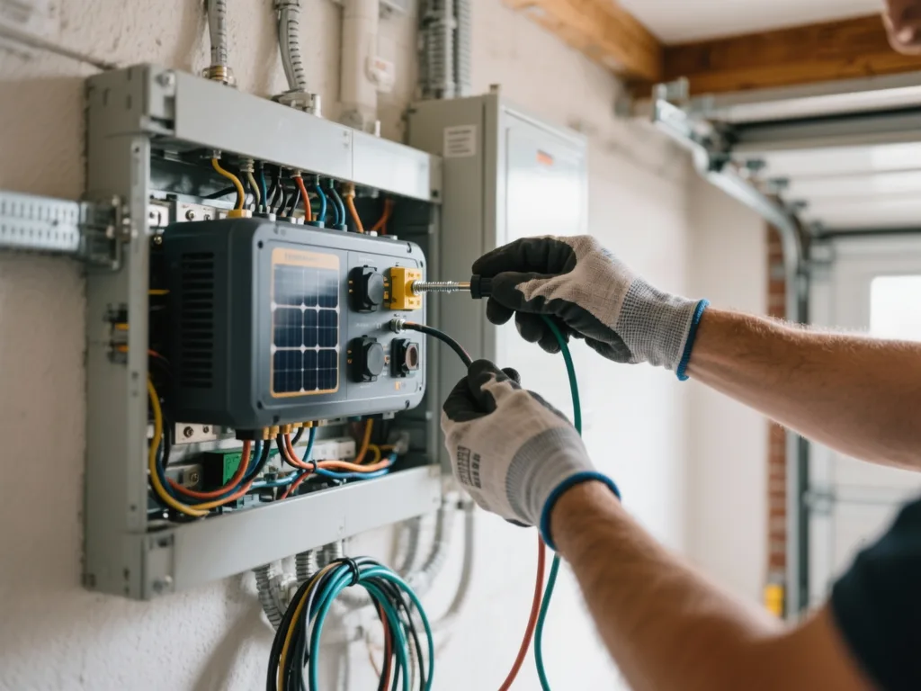 Raccordement d'un onduleur photovoltaïque en Belgique