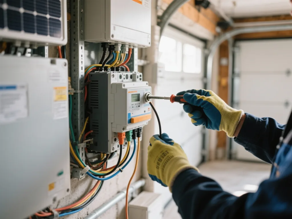Raccordement d'un onduleur photovoltaïque en Belgique