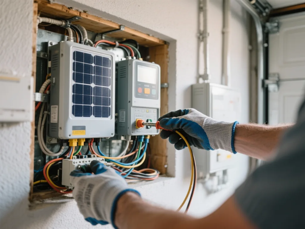 Raccordement d'un onduleur photovoltaïque en Belgique