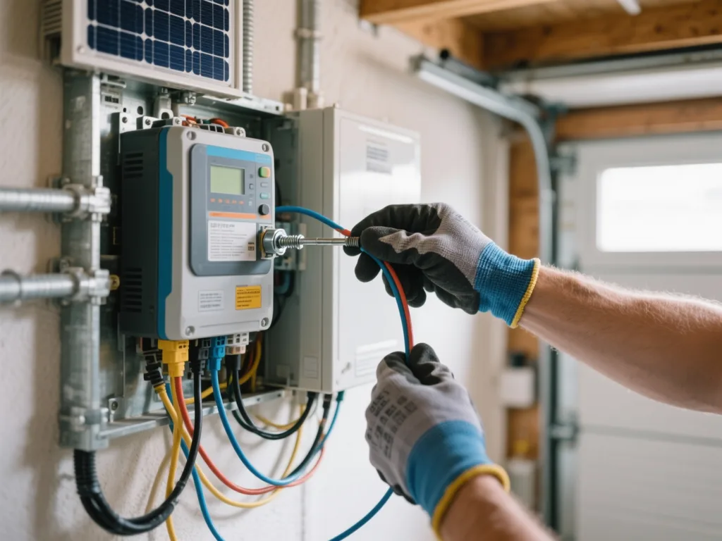 Raccordement d'un onduleur photovoltaïque en Belgique