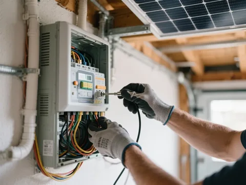 Raccordement d'un onduleur photovoltaïque en Belgique