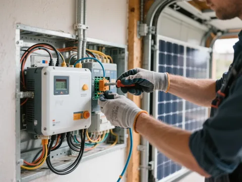 Raccordement d'un onduleur photovoltaïque en Belgique
